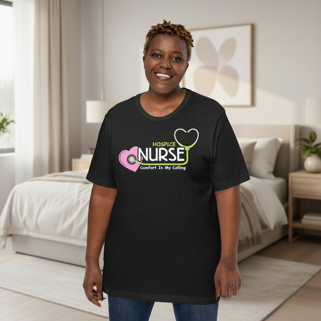 Hospice Nurse T-Shirt | Bringing Dignity  And Peace | Hospice Care Nurse Gift